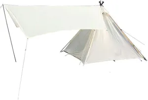 Tents 4 Person Ultralight Tent 68D Polyester Oxford Cloth Combination Set Outdoor Camping Sunshade and Rainproof Home Driving Tour