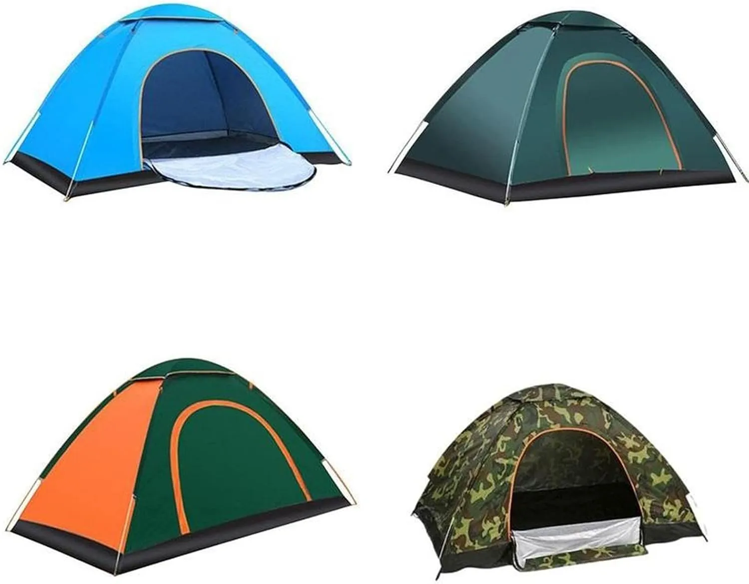 Tents Automatic Camping Tent 1-2 Person Family Tent Double Layer Instant Setup Awning Outdoor Protable Backpacking Tent Hiking Travel