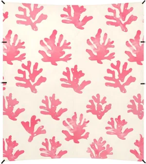 Tents Beach Tent with Sand Anchor, Pink Coral Pattern Coastal Portable Canopy Sunshade - 9' x 10' - Sandbags & Reinforced Corners & Stability Poles Sun Shelter Outdoor Camping