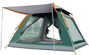 Tents Camping Tent Open Beach Tent Outdoor Camping 6-7 Person Windproof Double Layer Waterproof (5 8 Green)
