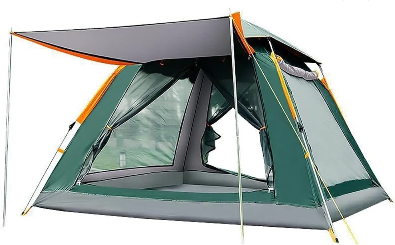 Tents Camping Tent Open Beach Tent Outdoor Camping 6-7 Person Windproof Double Layer Waterproof (5 8 Green)