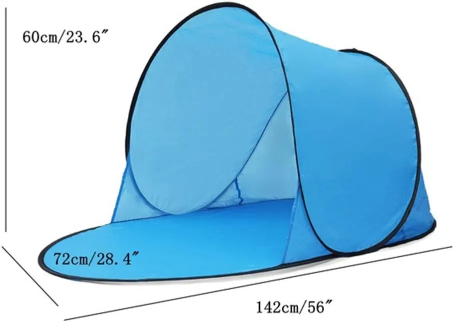 Tents Camping Tent Pop Up Tent Summer Sea Polyester Sun Shelters Travel Hiking Beach Tent Garden Outdoor Water Camping Accessories, Sky Blue