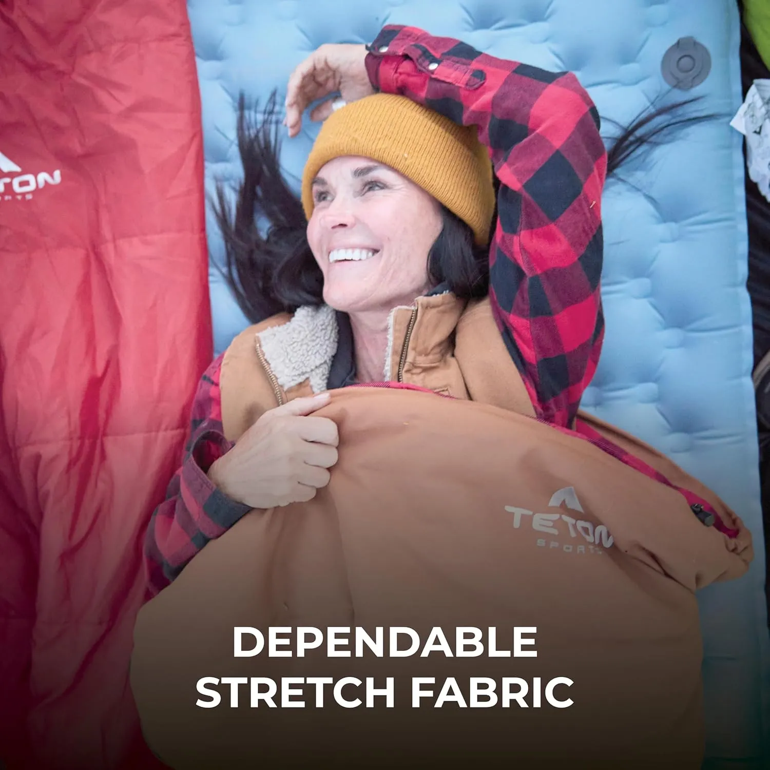 Teton Skyline Insulated Inflatable Sleeping Pad, Sleeping Mat for Camping, Backpacking, Hiking, Built for Comfort, Durability