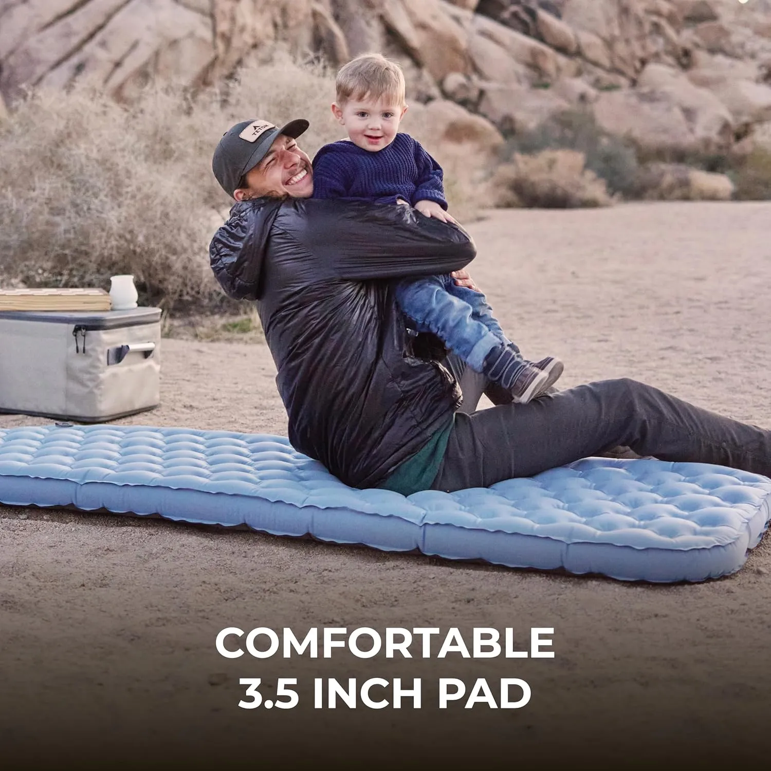 Teton Skyline Insulated Inflatable Sleeping Pad, Sleeping Mat for Camping, Backpacking, Hiking, Built for Comfort, Durability