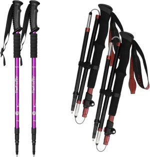 TheFitLife Anti Shock Trekking Poles   Folding Poles Aluminum