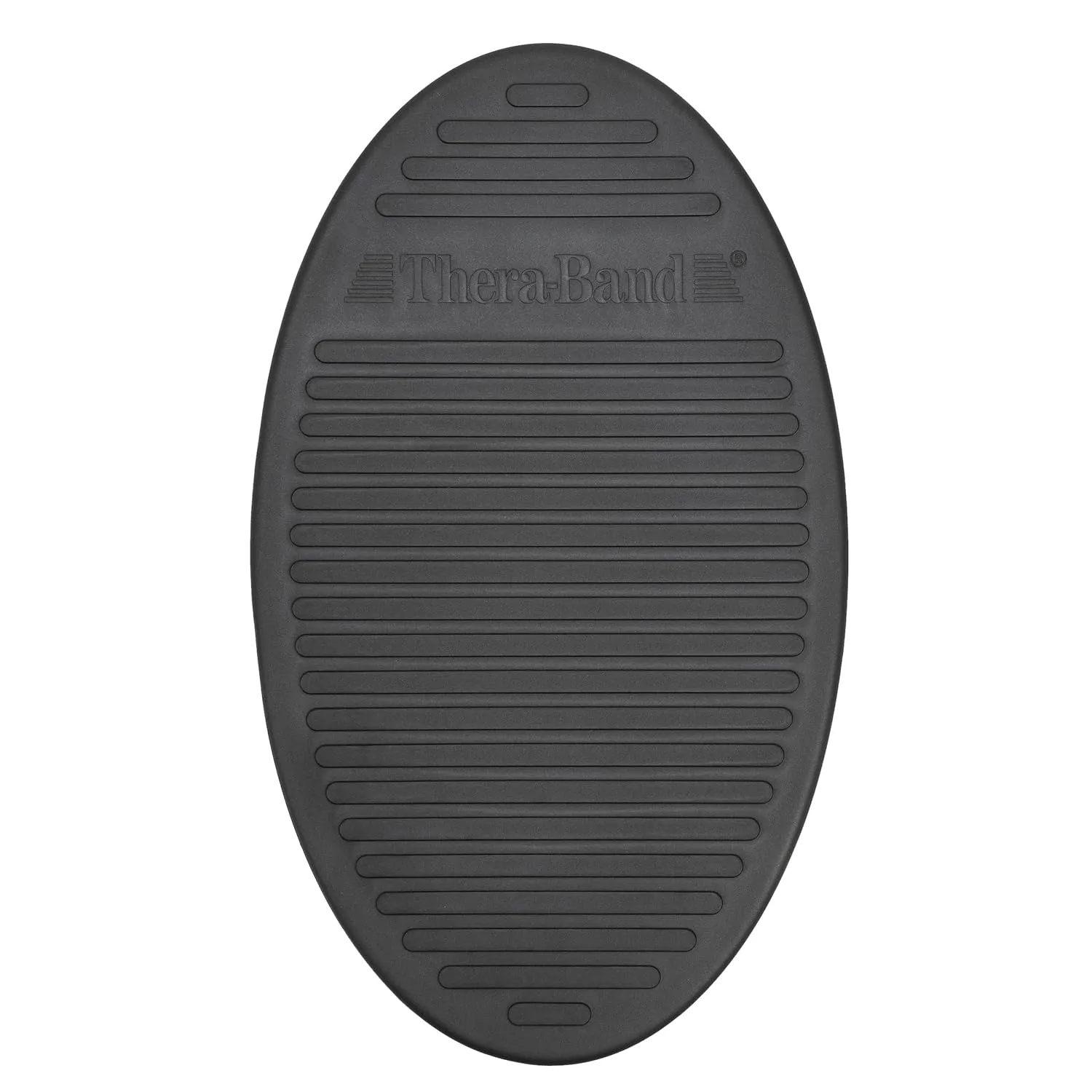 THERABAND Stability Trainer Pad, Advanced Level Black Inflatable Pad, Balance Trainer & Wobble Cushion for Balance & Core Strengthening, Rehabilitation, & Physical Therapy, Round Sport Balance Trainer