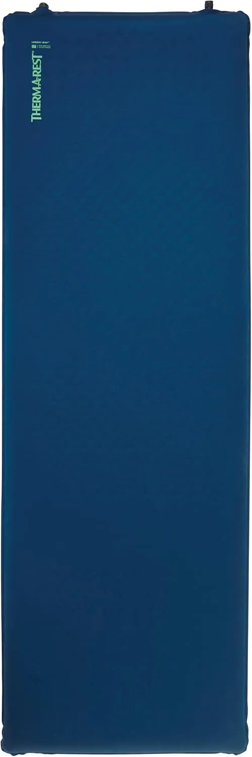 Therm-a-Rest LuxuryMap Self-Inflating Foam Camping Sleeping Pad, Regular - 20 x 72 Inches, Poseidon Blue
