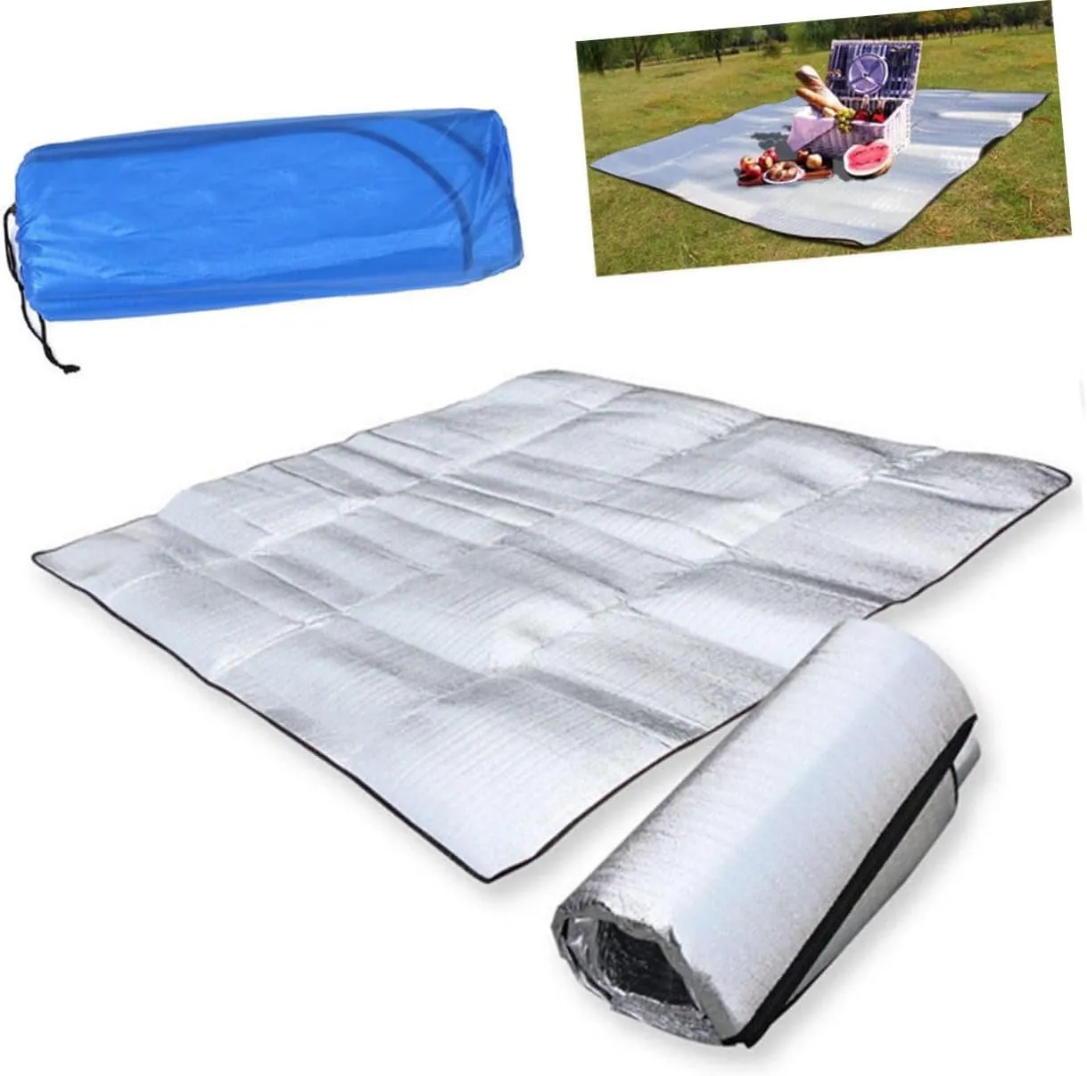Thermal Foam Blanket Sleeping Pads for Floor Two Person Tent Tent Mat Tent Floor Padding for Camping Folding Sleeping Mat Sleeping Mattress Camping Kneeler Mat Carpet Beach Mat