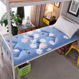 Thicken Soft Floor Mattress Foam Futon Mattress Topper Guest Mattress, Foldable Sleeping Pad Foldable Roll Up Mattress,B,Twin 0.9 * 2m