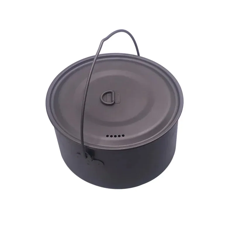 Titanium Cookware Set - Ultralight Outdoor Camping Pot & Pan Combo