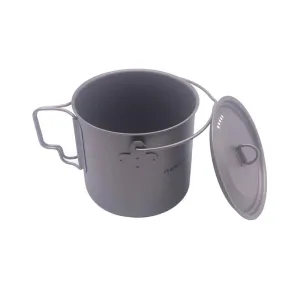 Titanium Cookware Set - Ultralight Outdoor Camping Pot & Pan Combo
