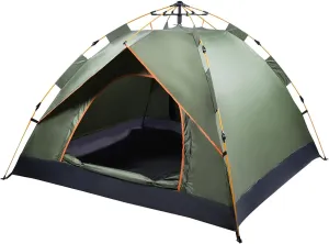 Topyond 4 Person Tent for Camping, Instant Tent, Waterproof Automatic Outdoor Tent, Anti UV Portable Family Tent, Easy Setup Hiking Tent for Travel, Beach, Backyard