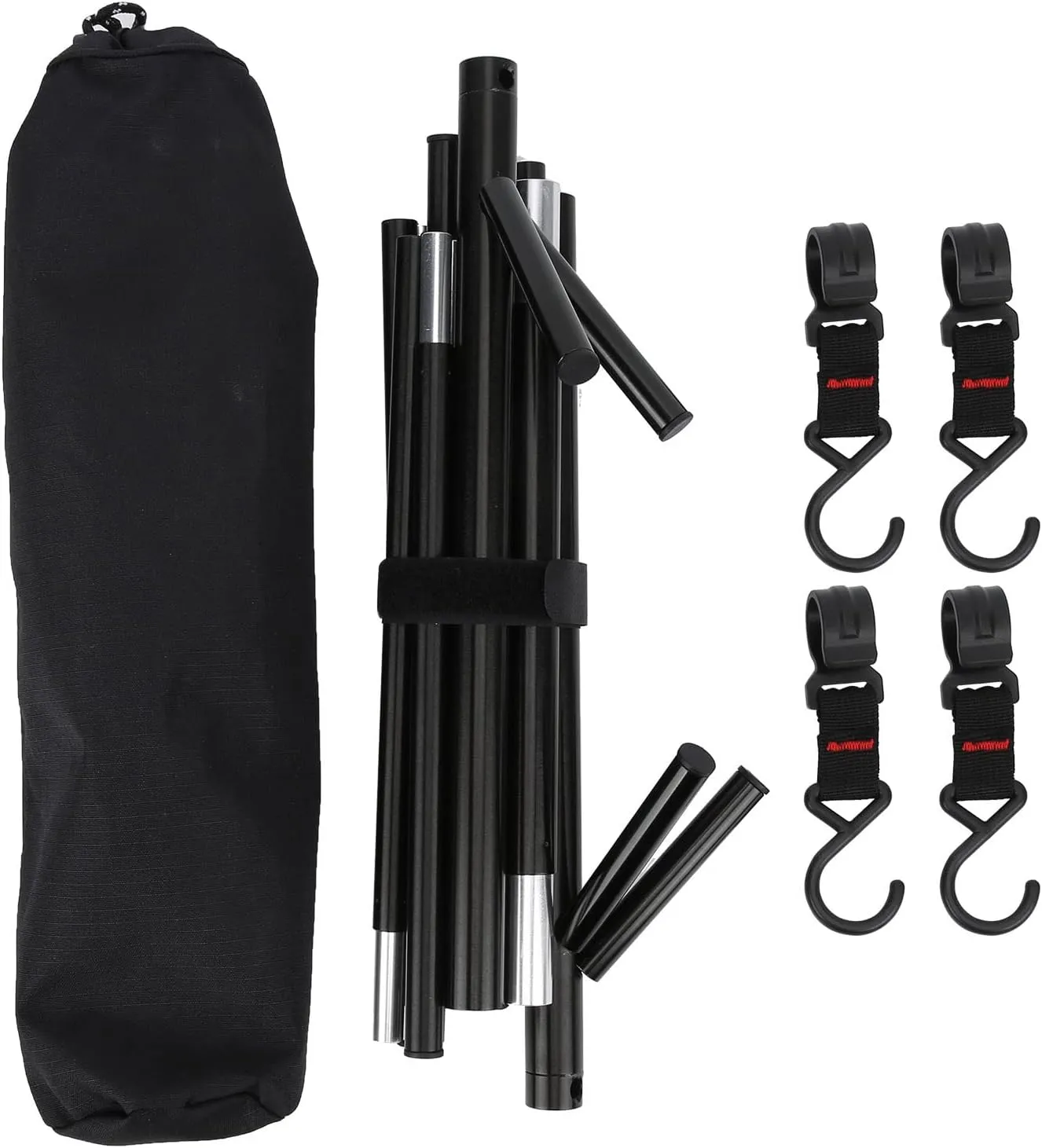Topyond Compact Triangle Outdoor Storage Tripod - Portable Travel Camping Drying Rack and Cookware Hanger - Space Saving Solution for Your Outdoor Adventures, Camping Essentials