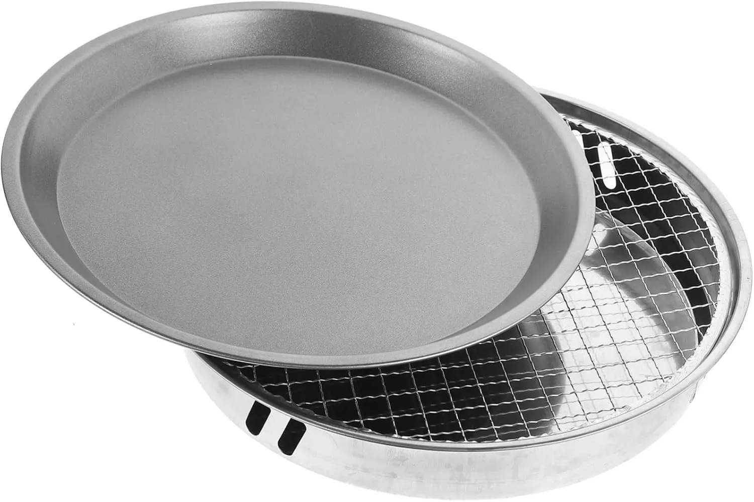 Totority 28cm Portable Outdoor Barbecue Grill Small Portable Bbq Stove for Camping Random