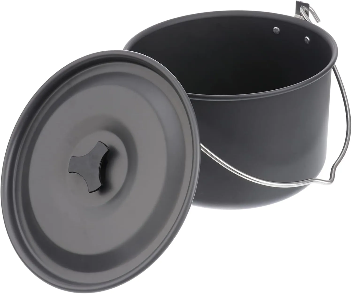 Totority 4l Aluminum Camping Pot Non-Stick Cooking Pot for Outdoor Activities Safe Healthy for The Whole Family