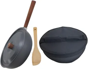 Totority Camping Cookware Pot Portable Outdoor Skillet Detachable Handle Nonstick Surface for Barbecue Hiking