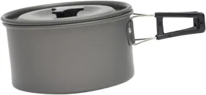 Totority Insulated Handle Camping Cookware Portable Picnic Pot Non-stick Pan Compact Storage Bag