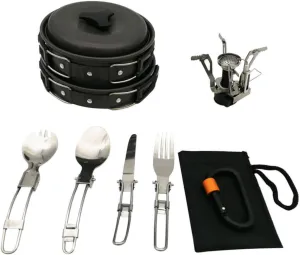 Totority Outdoor Picnic Cooking Utensils Portable Camping Pot Set Compact Camping Cookware