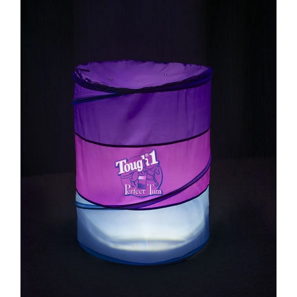 Tough-1 Perfect Turn Collapsible Barrel Set of 3- Purple/Raspberry/Teal