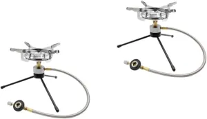 Toyvian 2 Sets Camping Gas Canister Stove Outdoor Stove Head Portable Gas Burner Lightweight for Hiking Backpacking and Outdoor Activities
