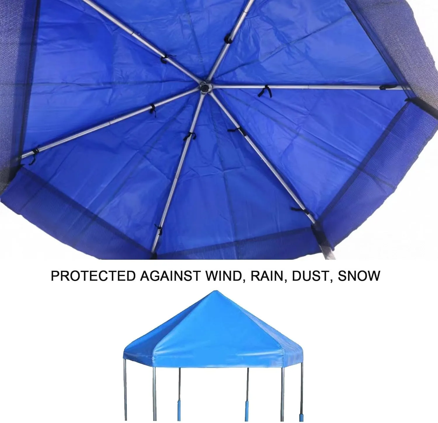 Trampoline Canopy Shade Cover for 6ft-16ft Frames, Protective UV Canopy for Trampoline Accessories, Durable Weather-Resistant Trampoline Shade, Outdoor Fun