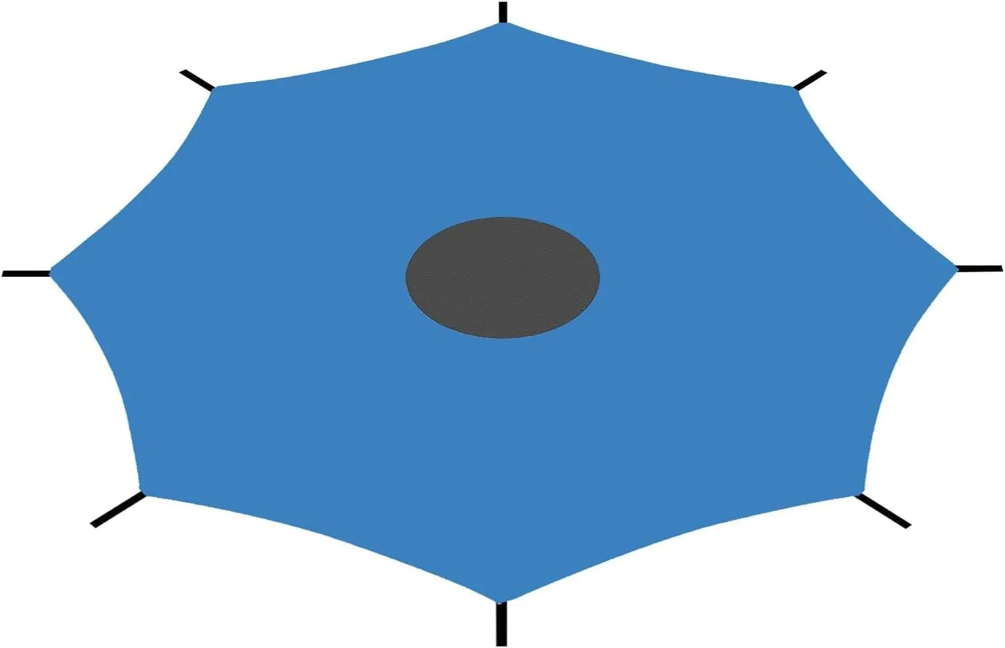 Trampoline Shade Cover, 6/8/12 Pole Trampoline Tent Cover, Waterproof Oxford Trampoline Canopy Trampoline Tent Cover, Anti-UV Trampoline Sunshade Cover for Outdoor Backyard Playground