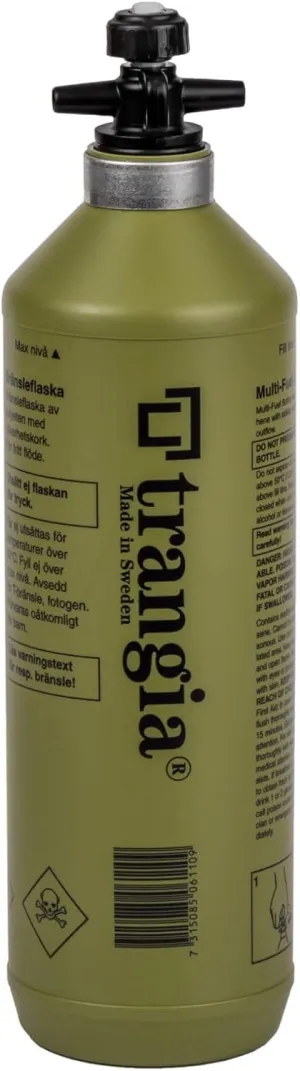 TRANGIA Fuel Storage Bottle | Easy Fill Cap | Green, 1L