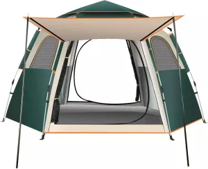 Travel Tent Automatic Camping Tent Outdoor Family Travel Tent Waterproof Anti-Uv Hexagonal Tent, China, Size M