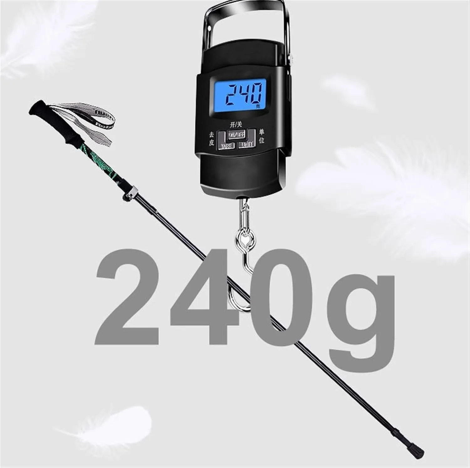 Travel Trekking Pole Aluminum Alloy Ultra-Light Telescopic Poles Folding Portable Trekking Poles for Men and Women Outdoor Activities
