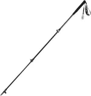 Travel Trekking Pole Carbon Fiber Trekking Poles Telescopic Walking Sticks with EVA Grips Ultralight for Backpacking Outdoor Activities(Black)