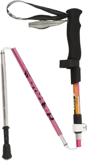 Travel Trekking Pole Foldable Trekking Pole Adjustable Hiking Walking Stick Poles for Outdoor Climbing Outdoor Activities