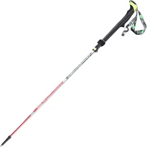 Travel Trekking Pole Folding Trekking Poles Adjustable Hiking Poles Carbon Fiber Walking Poles Sticks for Camping Outdoor Activities(Red,110cm)