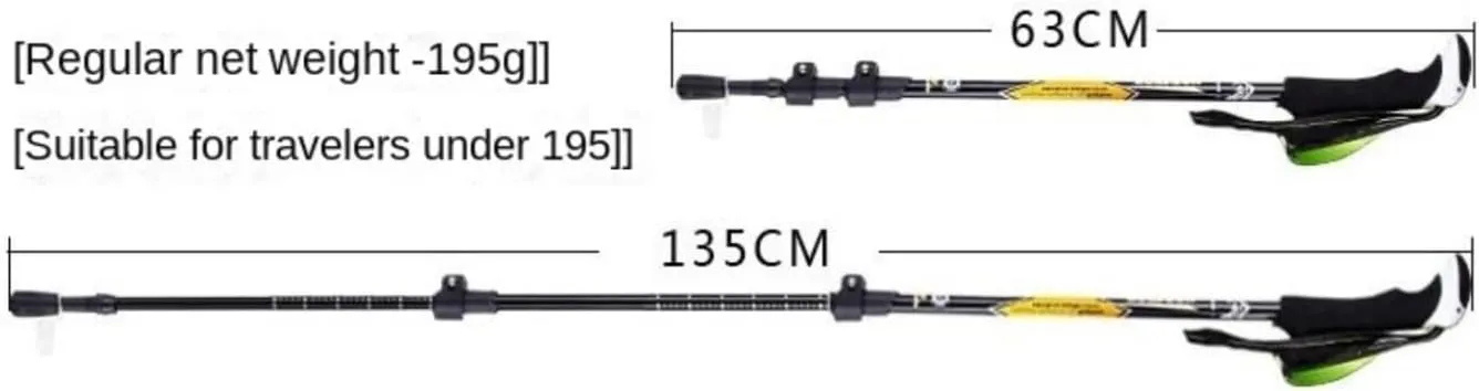 Travel Trekking Pole Trekking Poles Foldable and Portable Hiking Trekking Poles Strong with Soft Comfortable Handle Outdoor Activities(Blue)