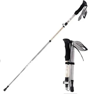 Trekking Pole- Aluminum Collapsible Ultralight Travel Trekking Hiking Pole for Men and Women