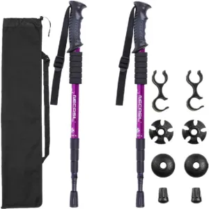Trekking Poles - 2 Pack with Antishock and Quick Lock System, Telescopic, Collapsible, Ultralight for Hiking, Camping, Mountaining, Backpacking, Walking (E)