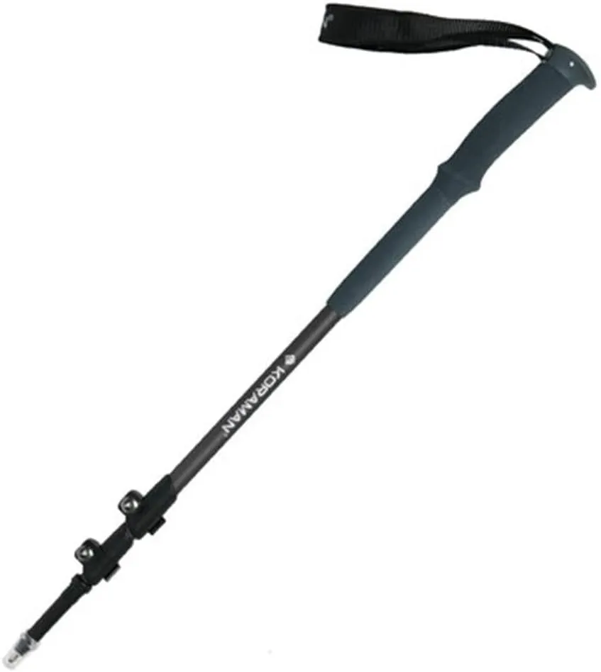 Trekking Poles Collapsible Adjustable Hiking Poles - Aluminum 7075 Walking Sticks with Anti-Sweat Cork Grip & Tungsten Carbide Tips for Hiking, Nordic Walking, Cross Trekking (1 Pole)
