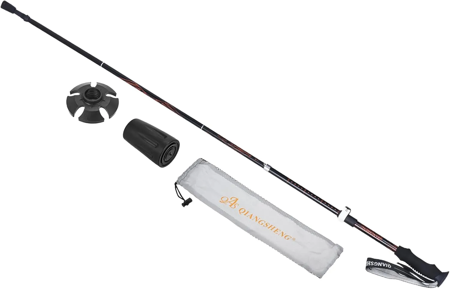 Trekking Poles - Collapsible Hiking Walking Sticks with Snow Basket, Telescopic & Folding, Apply to Walking Backpacking