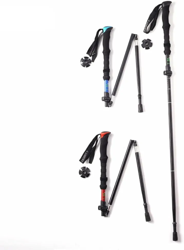 Trekking Poles-Lightweight, Collapsible Hiking Poles for Backpacking Gear - 1 Walking Sticks for Hiking,7075 Aluminum with Storage Bag