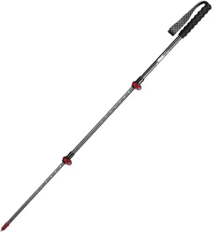 Trekking Poles- Lightweight,The Hiking Poles Rod is Made of Carbon Fiber and Tungsten Steel Rod Tip,External Quick Lock System,Foldable for Backpacking, Camping (Color : Red, Size : Medium)