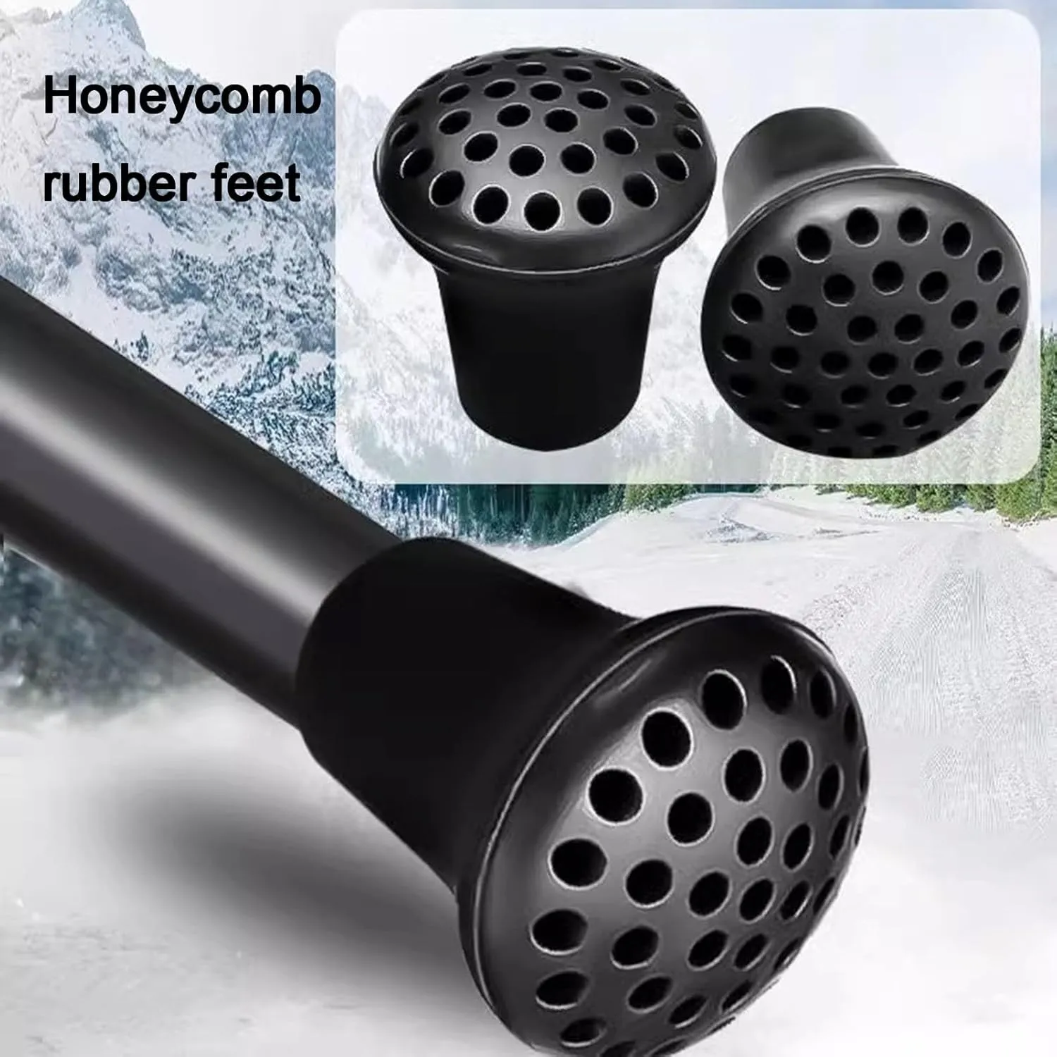 Trekking Poles-Walking Trekking Poles-with Anti-Shock and Quick Lock System Telescopic Collapsible Ultralight for Hiking Camping