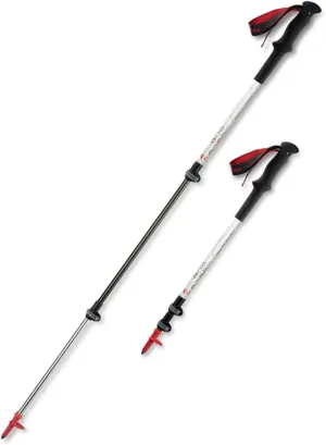 Trekking Poles,Telescopic Lightweight, Walking Sticks for Hiking with Adjustable Wrist Strap Extended Handle, for Hiking, Camping, Climbing