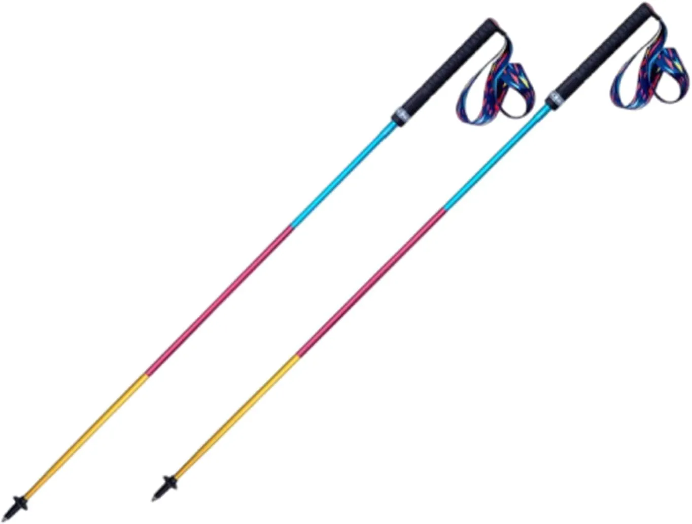 Trekking Walking Sticks for Seniors Women Men - Ergonomic 4 Section Trekking Poles | Lightweight and Walking Sticks Collapsible for Stability and Comfort,105cm