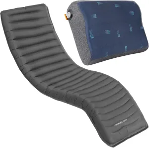 TREKOLOGY Ultralight UL80 Inflatable Sleeping Pad & Ergonomic ALUFT Pro SE Pillow for Ultimate Comfort - Lightweight, Compact & Durable for Backpacking, Hiking, and Travel