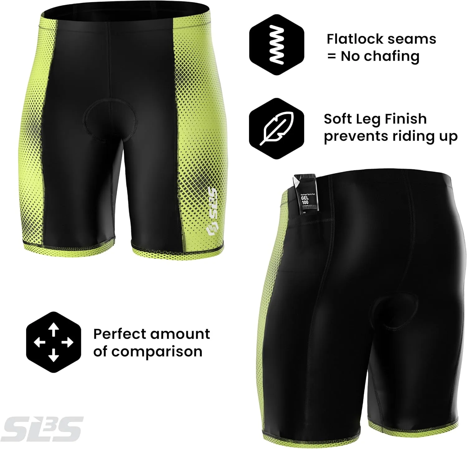 Triathlon Shorts Mens – Tri Shorts Mens – 2 Pockets FRT – Designed by Athletes for Racing