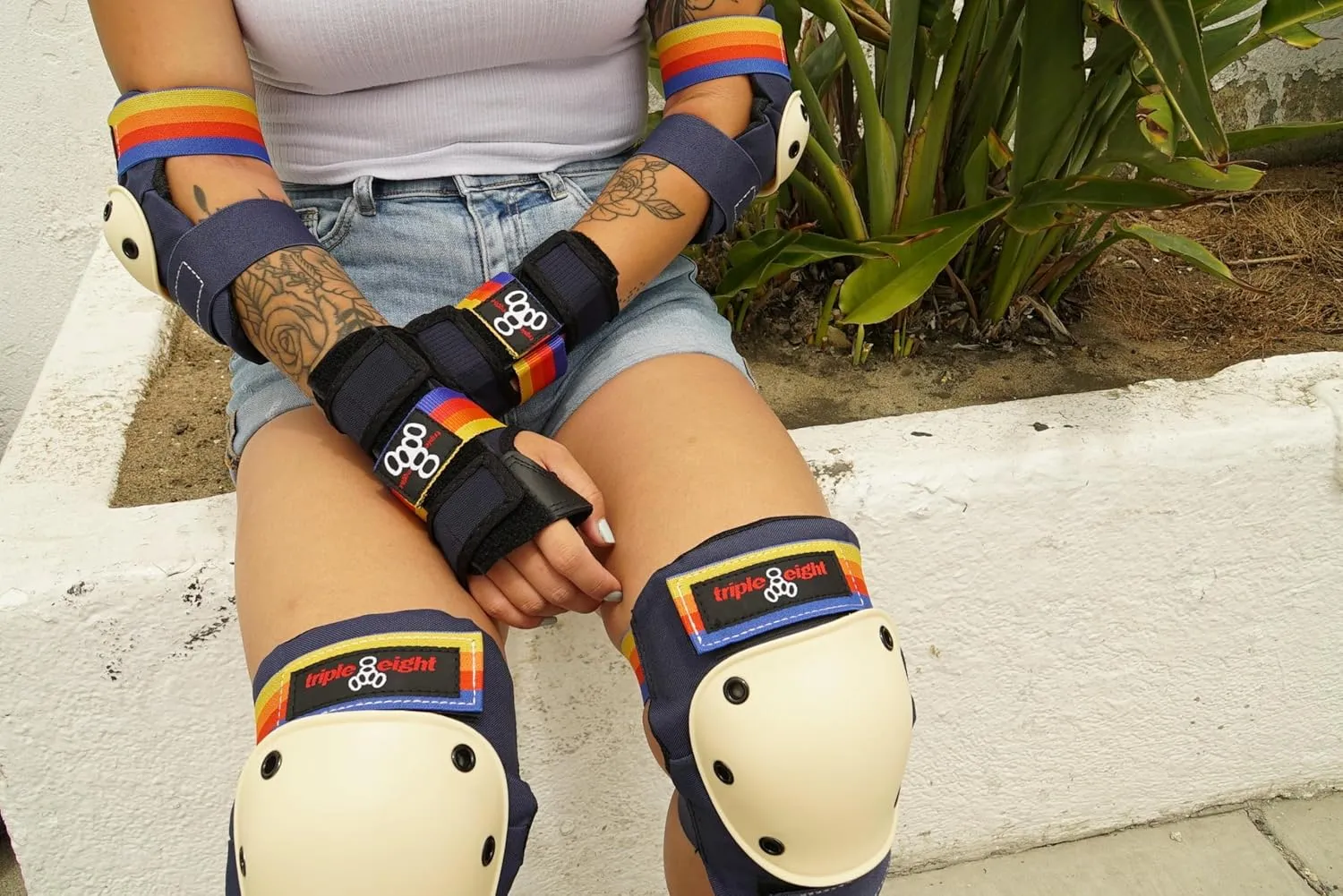 Triple Eight Saver Series 3-Pack Pad Set– Ideal for Skateboarding, in-line Skating, Roller Skating, and Biking