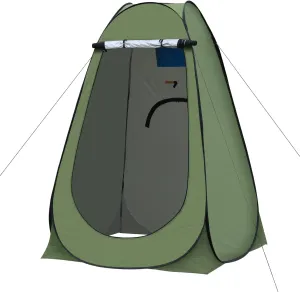 TUKAILAI Portable Pop Up Privacy Tent, Outdoor Camping Bathroom Toilet Shower Tent Spacious Dressing Changing Room for Hiking Beach Picnic Fishing, Instant Rain Shelter with Carrying Bag
