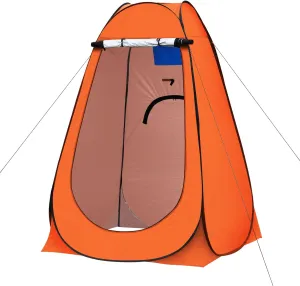 TUKAILAI Portable Pop Up Privacy Tent, Outdoor Camping Bathroom Toilet Shower Tent Spacious Dressing Changing Room for Hiking Beach Picnic Fishing, Instant Rain Shelter with Carrying Bag