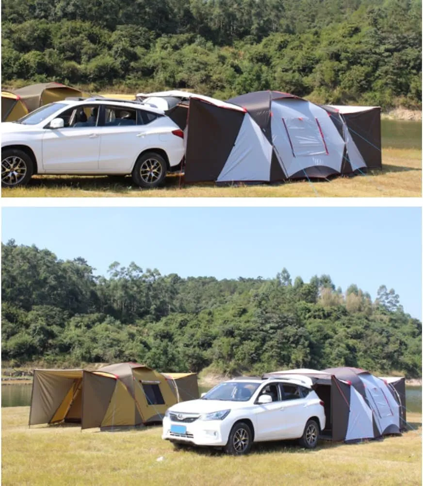Tunnel Tent 5-8 Person - PU3000mm Waterproof Family Tent with Divided Curtain for Separated Room, Windproof Outdoor Camping Tent with Carry Bag