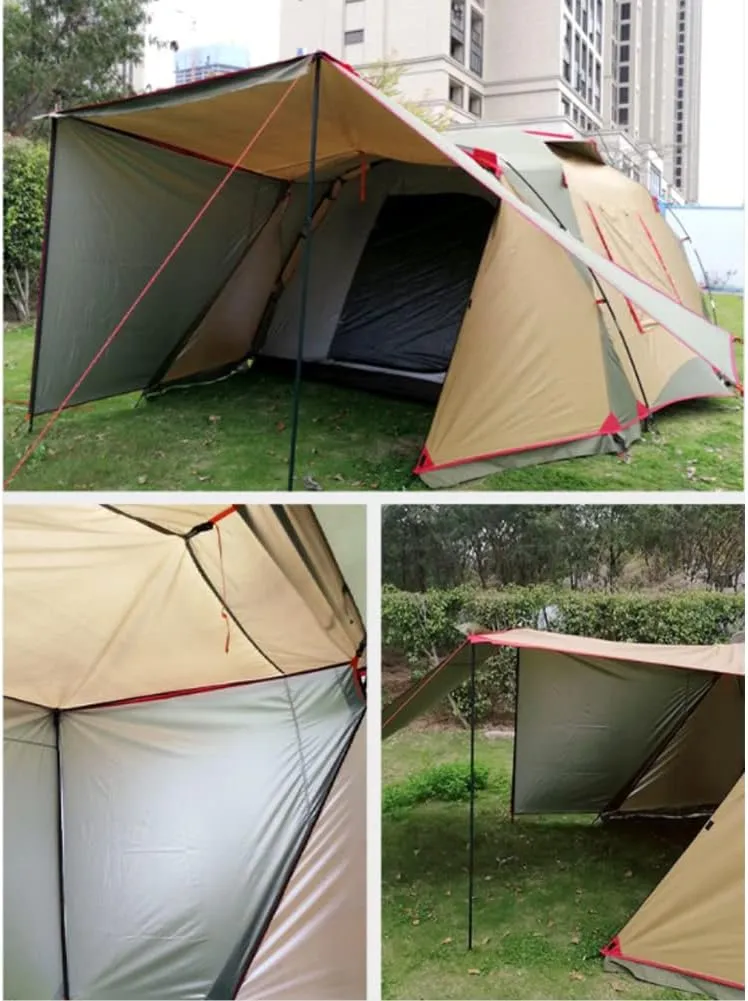 Tunnel Tent 5-8 Person - PU3000mm Waterproof Family Tent with Divided Curtain for Separated Room, Windproof Outdoor Camping Tent with Carry Bag