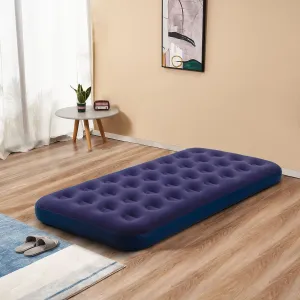 Twin Size Air Mattress - Portable Foldable Comfortable Bed Lightweight Inflatable Airbed for Camping, Home and Travel Air Bed - Easy to Set Up - Ideal for Kids, Adults, and Guests 75''X39''X9''